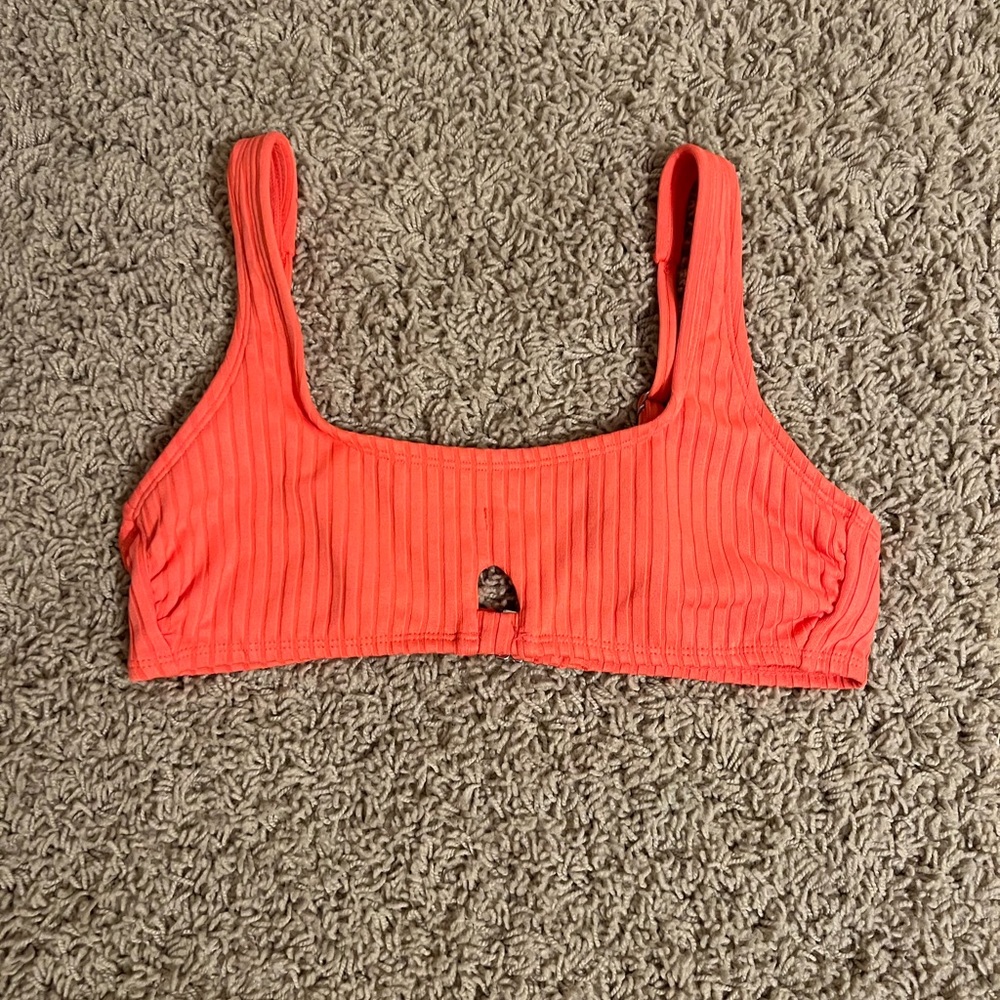 pink/coral bikini top